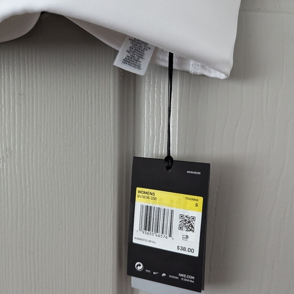 Nike Womens Nike Dri-FIT Indy LL Bra - Womens White/White Size S - Picture 4 of 10